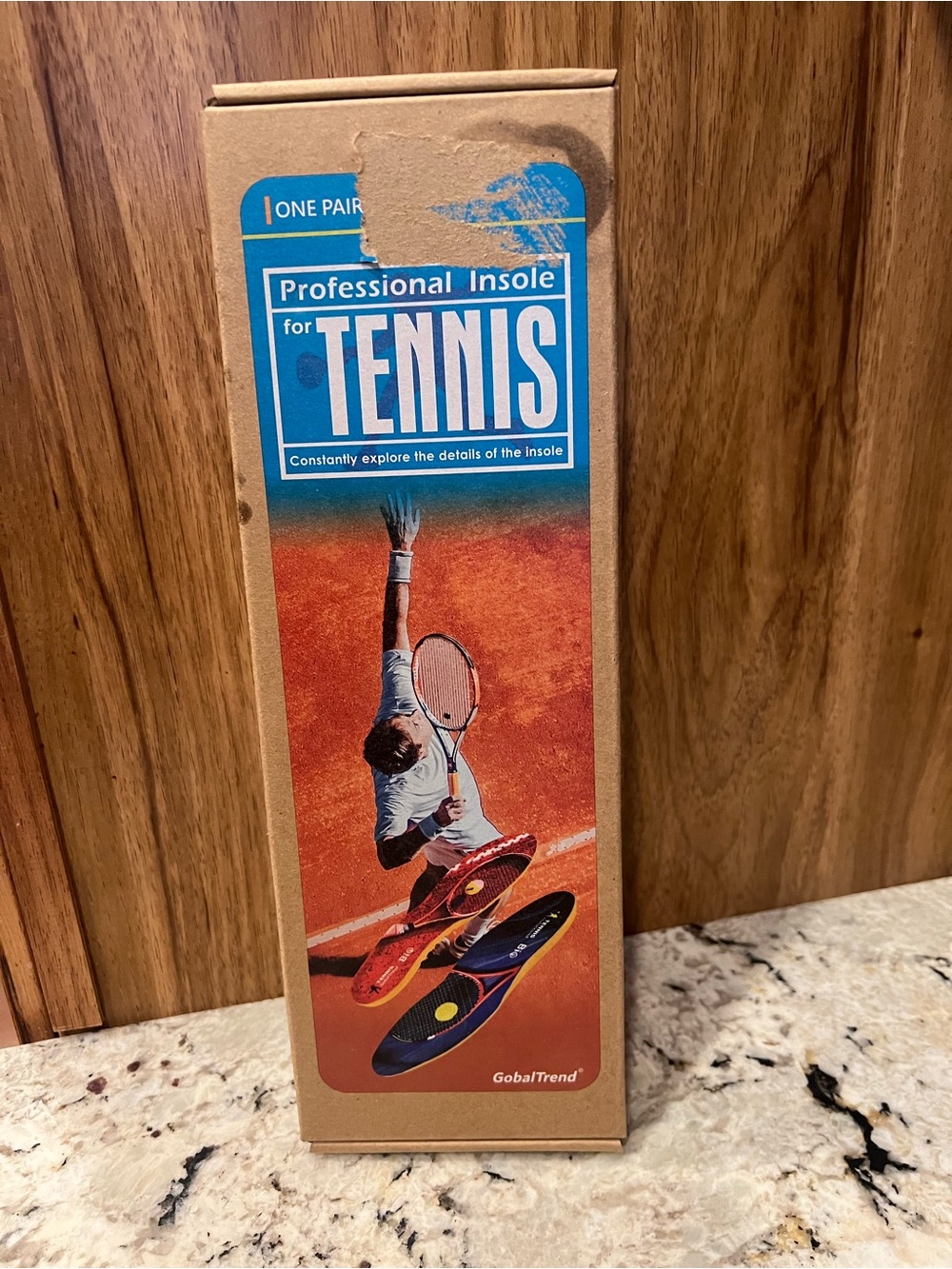 Professional Insole for Tennis - Blue and Orange Packaging